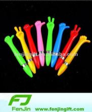 Promotional plastic novelty finger ball pen
