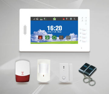 GSM Wireless Home Alarm System Touch Panel