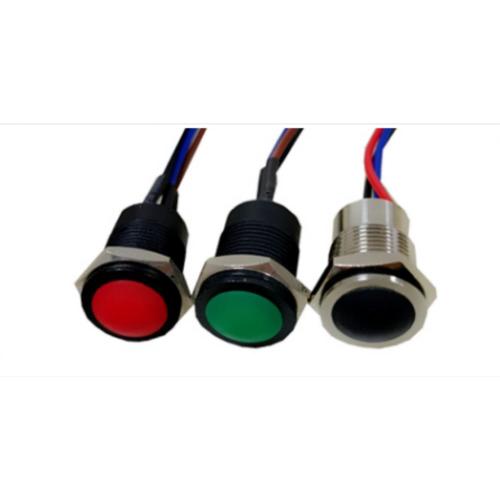 16mm IP68 tahan air LED logam pushbutton switch