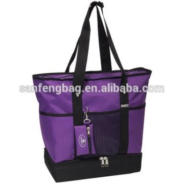 large zippered tote bag