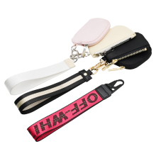 Colorful Mini Nylon Coin Purse Custom Logo Keychain