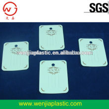 Fashion clothes plastic hang tag