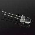 5mm White LED Clear Lens Short Pins