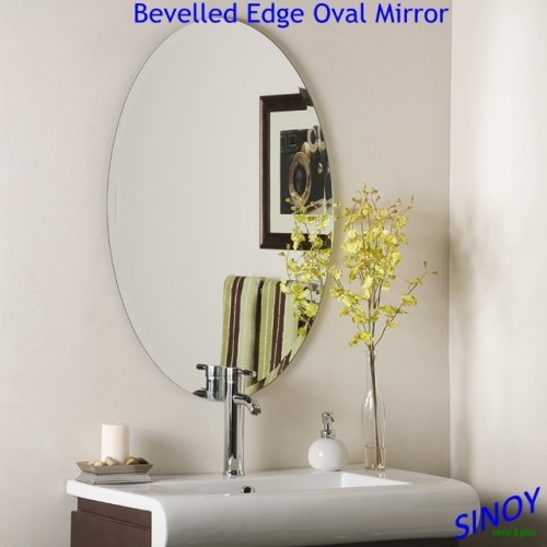 China famous 3mm-8mm different shape unframed bathroom mirror in customer size