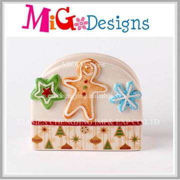 Weihnachten Ingwer Brot Keramik Serviette Halter Dekoration