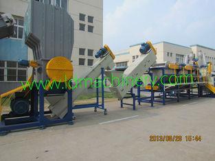 Cutting , Washing And Drying Waste Plastic Recycling Machin