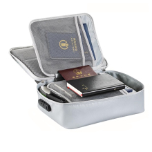 Multi-Layer Portable Waterproof Fireproof Lockable Organizer Box