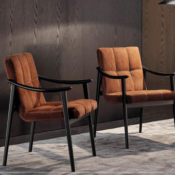 Modern matt black restaurant furniture