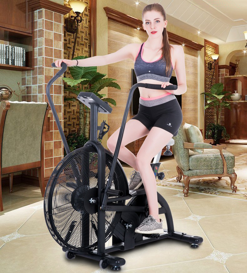 Hot Sale Exercise Air Bike Deluxe Fitness Equipment Heavy Duty Body Building Fashionable For Exercise Body Muscle