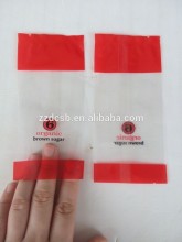 Plastic BOPP & CPP Back Center Heat Sealed Food Bag With Clear Window