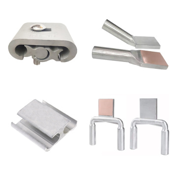 C tipe aluminium klem transisi transisi kompresi terminal klem (brazing) heat-resistant double conductor terminal clamp