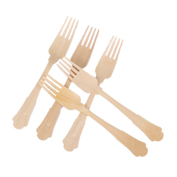 China Wholesale 100% Biodegradable 200mm Large Disposable Wooden Fork