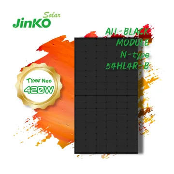 Jinko Tiger Neo N-Type 54HL4R Full Black 410W Photovoltaic Solar Panels