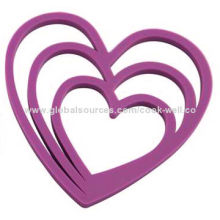 Heart-design Silicone Trivets