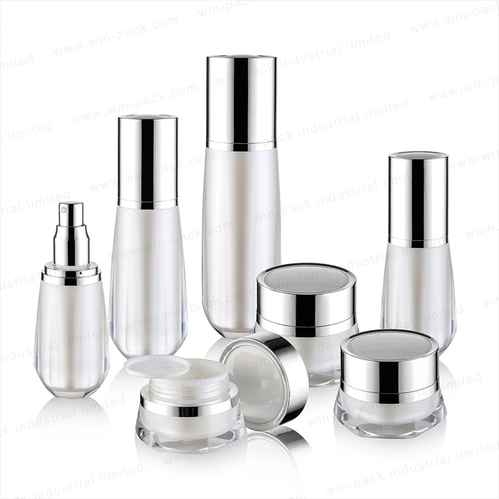 Winpack Special Type 120ml Acrylic Lotion Bottle with Shiny Silver Cap