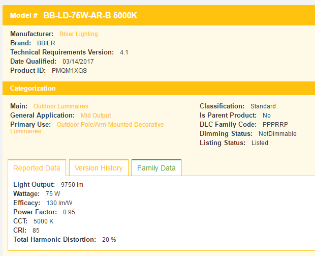 BB-LD-75W-AR-B 5000K