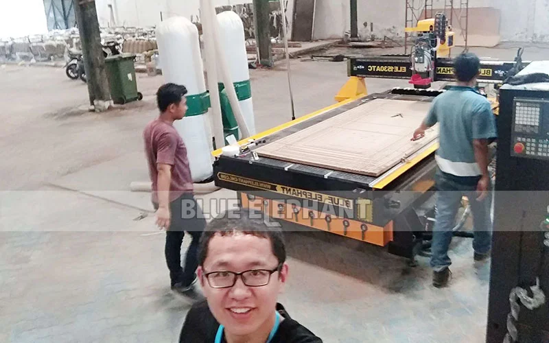 Two Heads Two Spindles Heavy Duty Stone, Marble, Granite CNC Router Machine