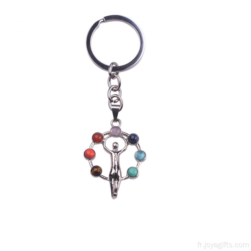 Charme Bouddha Yoga Méditation Chakra en argent Sterling pendentif cadeaux