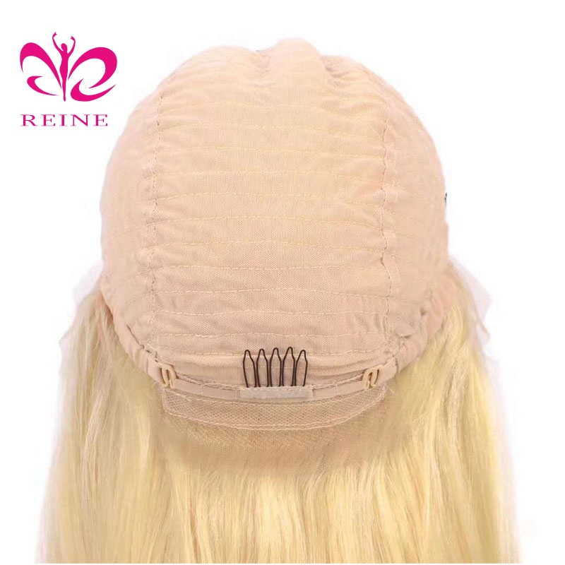 European Remy 613 Blonde lace frontal bob double drawn human hair wig, wholesale popular brazilian human hair ear to ear  wig