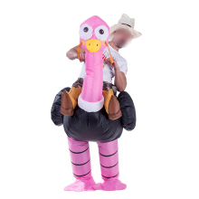 Inflatable Ostrich Ride Costume - Funny Halloween Decor