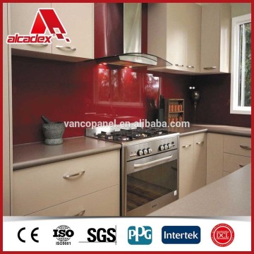 decorative plastic kitchen wall panel/ PE aluminum composite panel