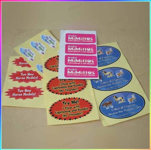 manufacturing full color printed custom PVC sticker