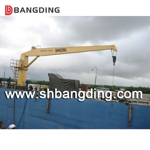 Hydraulic Telescopic Fixed Boom Marine Deck Crane