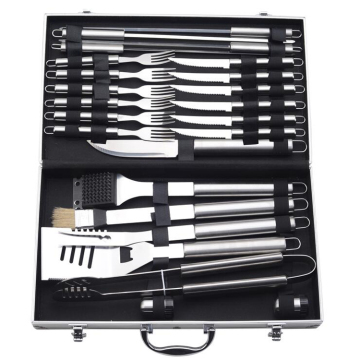 Stainless steel BBQ tool set