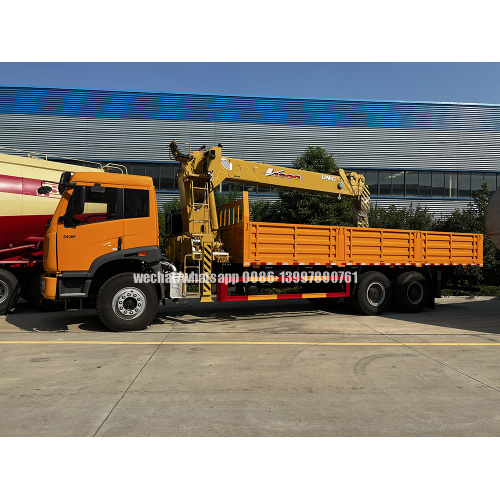 Faw 6x4 340HP Truck монтирован Unic Urv1200 Crane