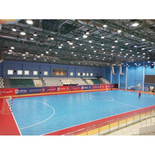 PVC Futsal Profesional Futsal Interlocking Futsal Tiles untuk Lantai Sukan Tujuan Dalaman