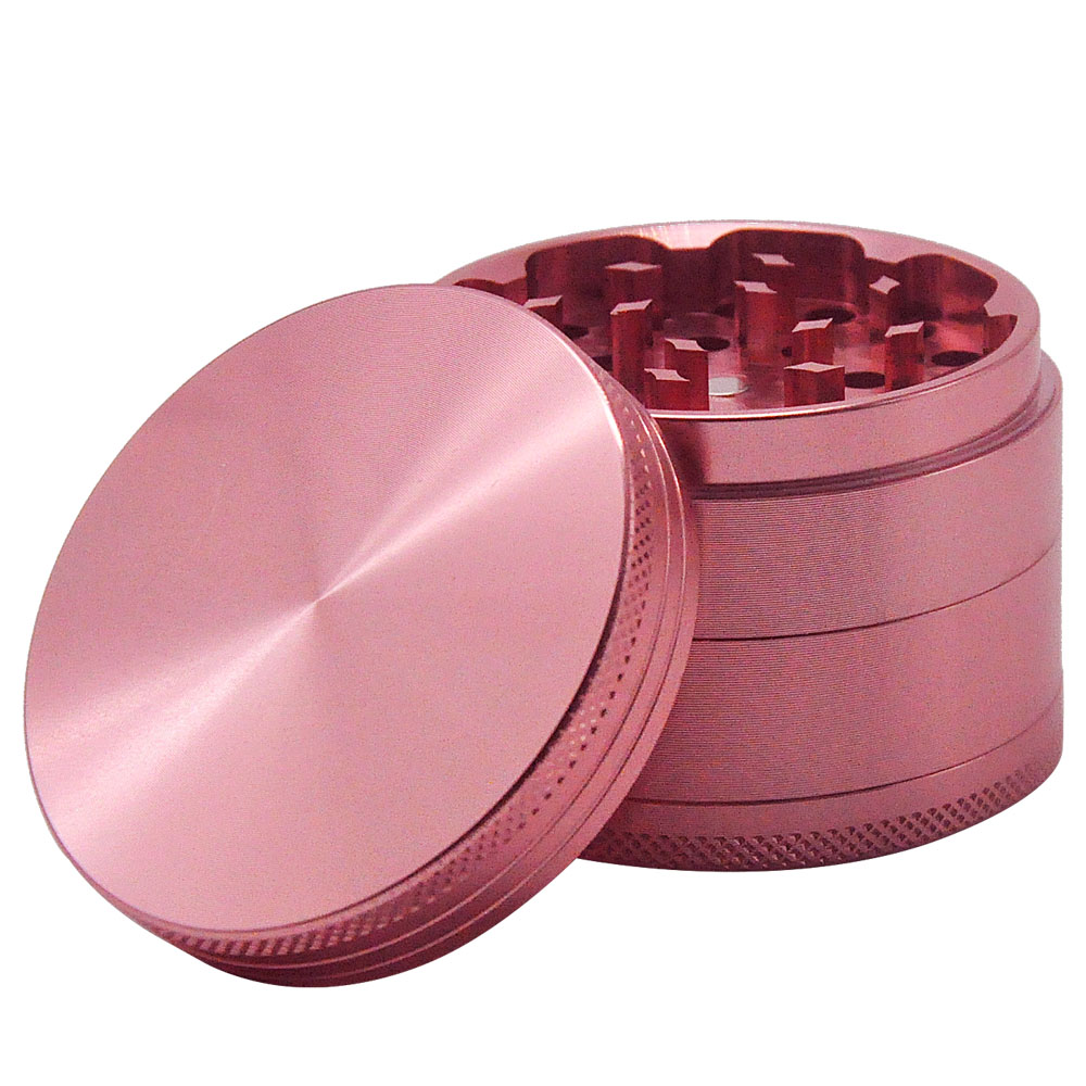 Aluminum alloy 63mm 4 Parts herb grinder weed grinder classic style herb crusher custom logo smoking accessories