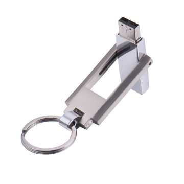 Silver Twister USB Flash Drive