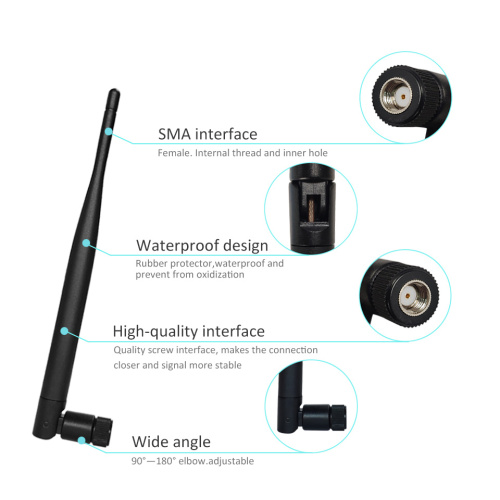 5dbi 4g de borracha interna 2,4 GHz WLAN Antena