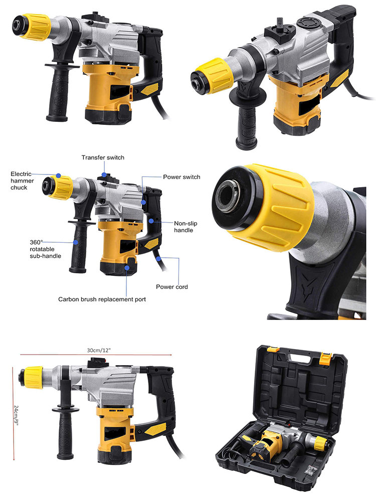 230V  110V  power tools electric cord Impact rotary hammer hand power hammer drill