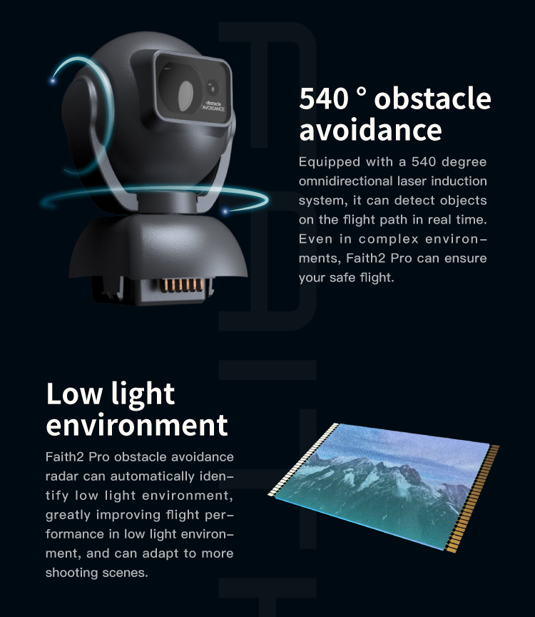 C-FLY Faith2 Pro Drone 4K Profesional 3-Axis Gimbal 5G Wifi GPS Drone With Camera Obstacle Avoidance Foldable RC Quadcopter
