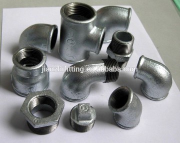 pipe connectors malleable iron beaded pipe fittings