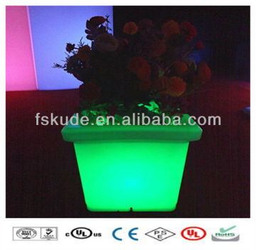 LED Plastic Flower Pot Square Mini Flower Pot