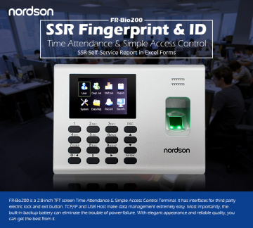 Standalone fingerprint door lock and time attendance use in factory corporation office