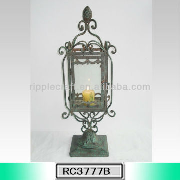 Antique Bronze Indoor Candle Lantern
