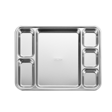 Wholesale Stainless Steel Snack Trays with Condiment Compartments