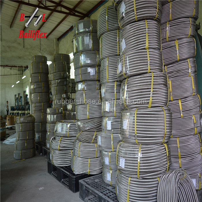 high quality stainless steel braid PTFE hose R14 from China