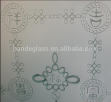 deep acid etched glass