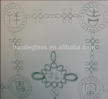 deep acid etched glass