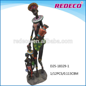 Resin african statue