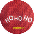 100% Acryilc Iceland Red Knit Santa Gloves