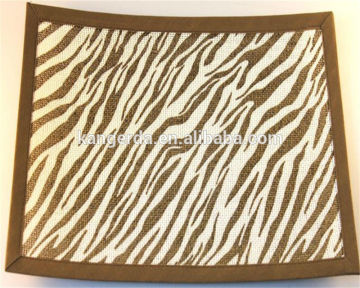 zebra printing placemat