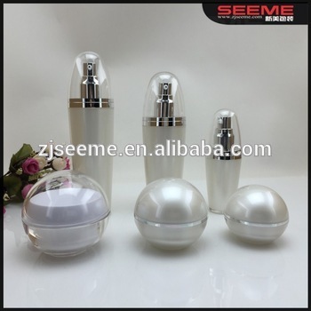 Wholesale ball shape plasic bottle, acrylic plastic bottle 30ml 50ml 80ml 120ml