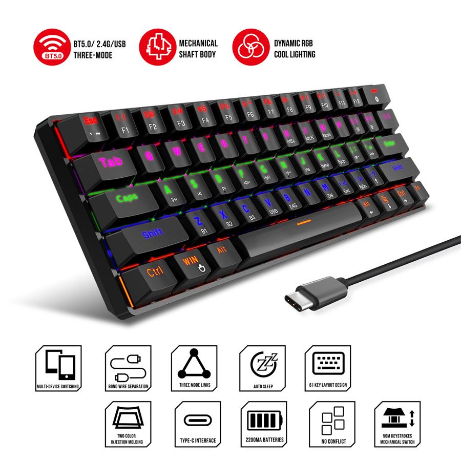 wireless mechanical gaming keyboard