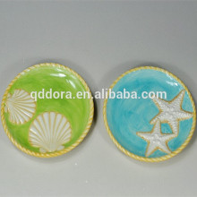 ceramic ocean plate,hand painted ocean plate