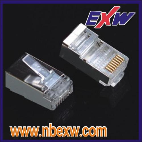 ปลั๊กแบบโมดูลาร์ Cat5e Shielded RJ45